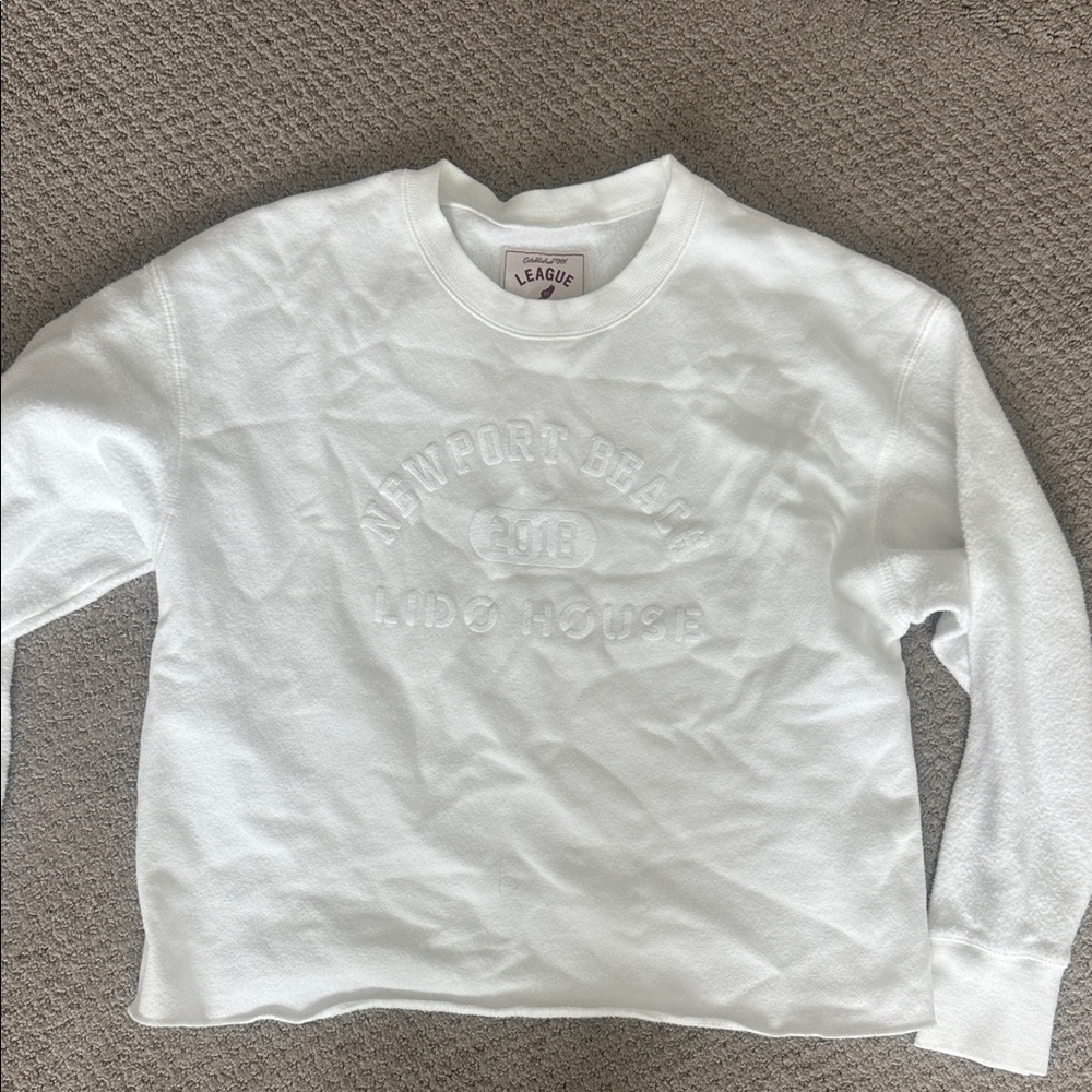 Lido house Newport Beach white Crewneck Sweatshirt